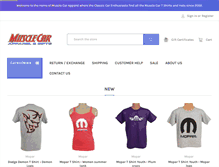 Tablet Screenshot of musclecarapparel.com